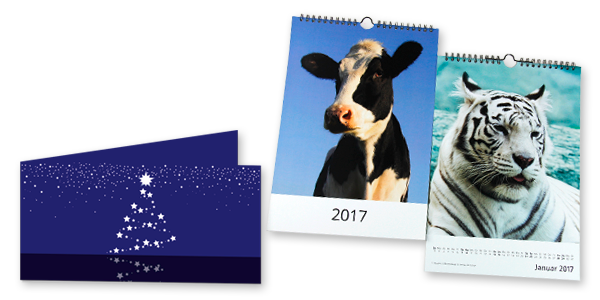 Kalender und Weihnachtskarten bestellen