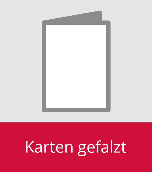 Karten gefalzt