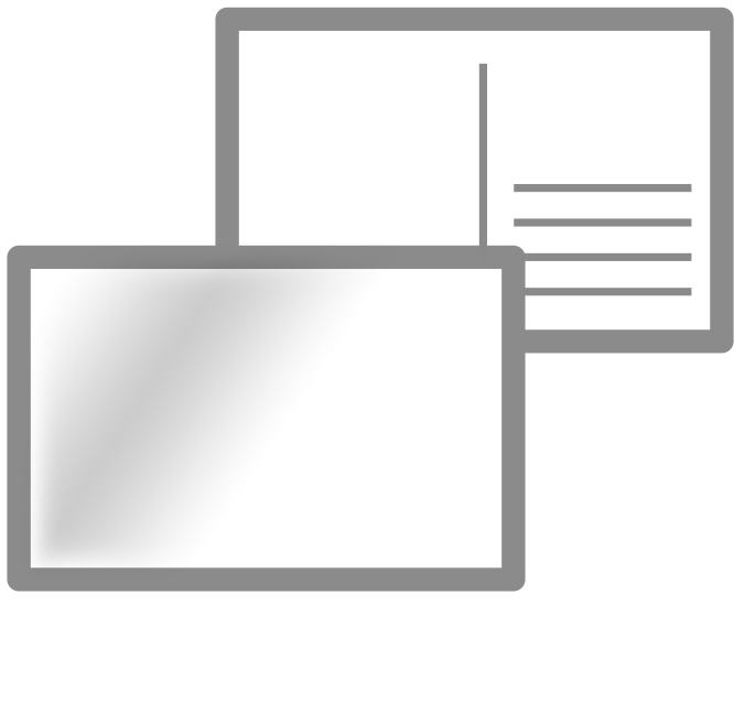 Postkarte uv Hochglanz