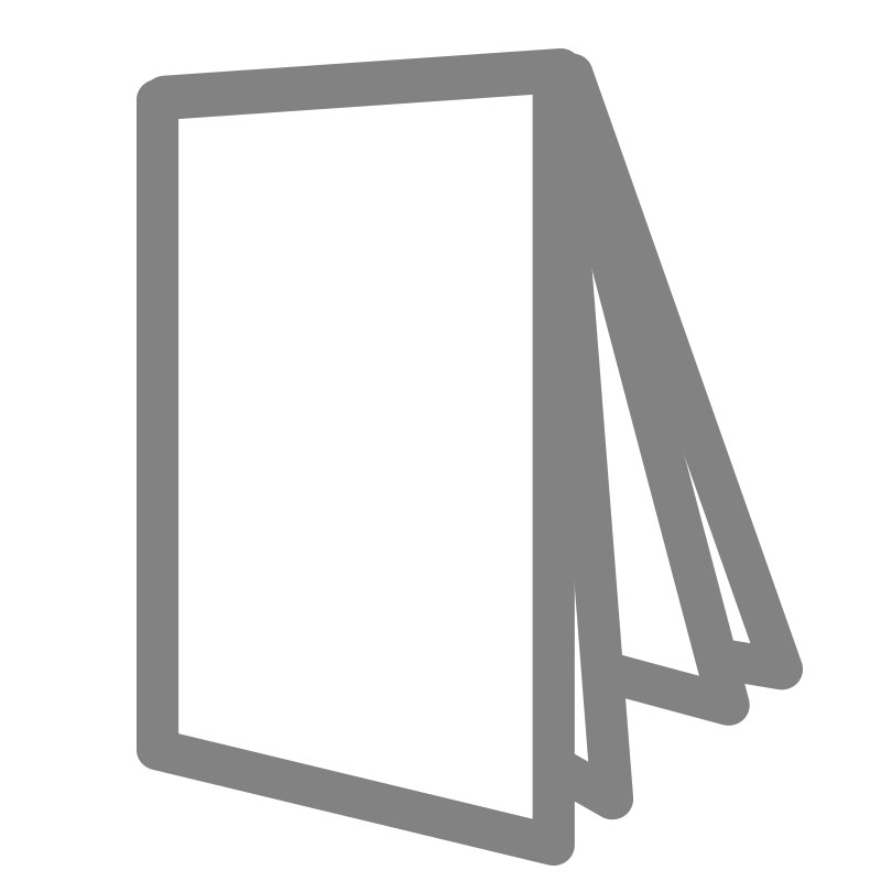Leporello mit Kreuzfalz