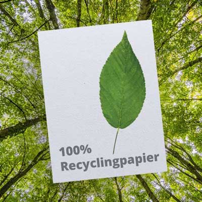 Druck 100% Recyclingpapier