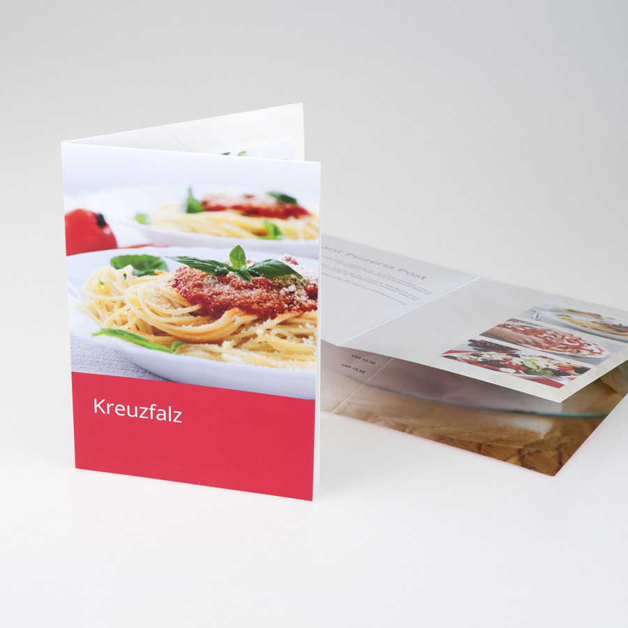 Flyer Kreuzfalz