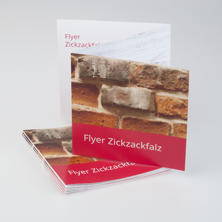 Flyer Zickzackfalz