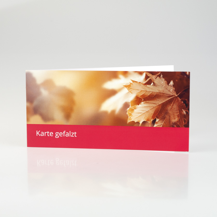 Gefalzte Karte