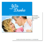 Dankeskarte, 2 Seiten
