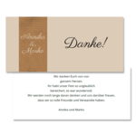 Dankeskarte, 2 Seiten