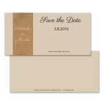 Save-the-Date, 2 Seiten