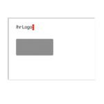 C5, Fenster links, einseitig bedruckt