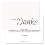 Danksagung – A6, 2 Seiten