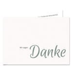 Danksagung – A6, 4 Seiten