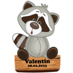 Geburtstafeln klein "Valentin"
