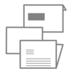 Mailing: Couvert, adr. Brief, Karte