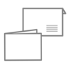 Mailing: adr. Couvert, Karte gefalzt