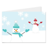 Weihnachtskarte «Schneemann II»